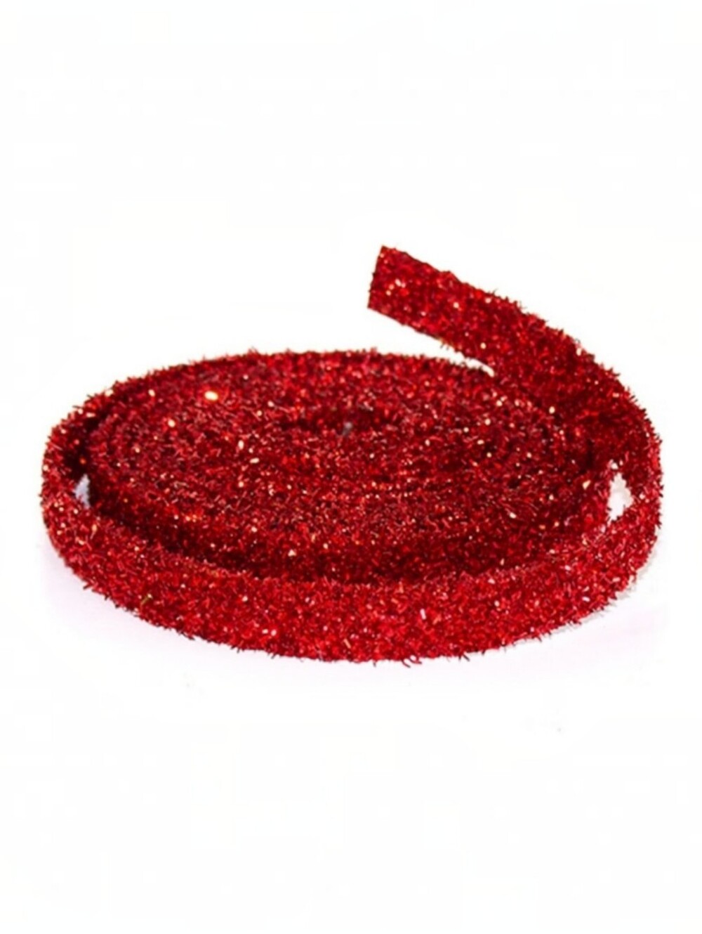 Melrose. Red Glitter Holiday Garland Trim. 15 ft. NWT.